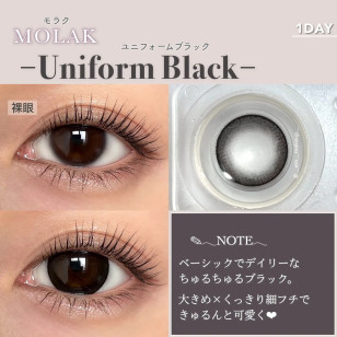 MOLAK 1day Uniform Black モラクワンデー ユニフォームブラック